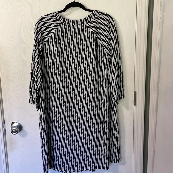 Selection by Ulla Popken NWT midi knit stripped 3/4 sleeve dress size 16/18 - Picture 6 of 7